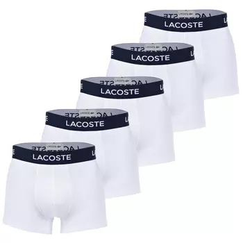 Боксеры Lacoste Boxershort 5 шт, белый