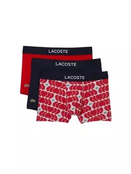 Боксеры Lacoste, цвет Red/Black