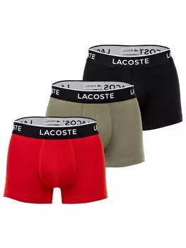 Боксеры Lacoste short 3er Pack, цвет schwarz/rot/grn