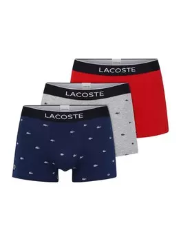 Боксеры Lacoste, темно-синий/серый/кроваво-красный
