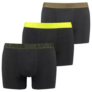 Боксеры Levi's Premium Slip 3 шт, серый
