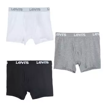 Боксеры Levis 3 Units Brief, белый/серый/черный