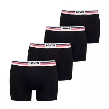 Боксеры Levis Boxershort 4 шт, черный