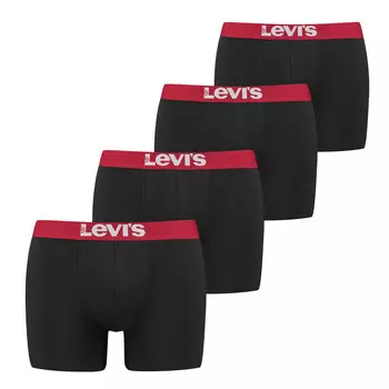 Боксеры Levis Boxershort 4 шт, черный