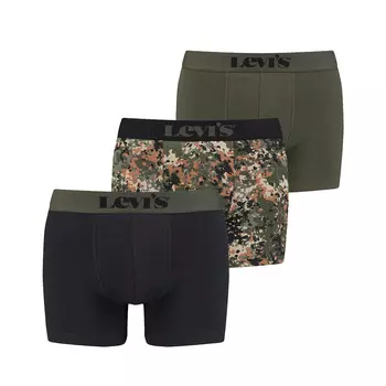 Боксеры Levis Boxershorts LEVIS Men Giftbox Dotted Boxer Brief 3P, цвет Black/Green/Grey