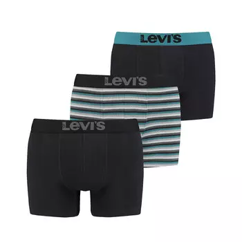 Боксеры Levis Boxershorts LEVIS Men Giftbox YD Multi Boxer Brief 3P, цвет Black Combo