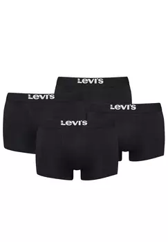 Боксеры Levis Boxershorts LEVIS MEN SOLID BASIC TRUNK ORGANIC CO 4 шт, черный