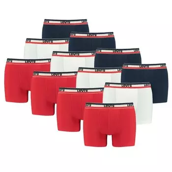 Боксеры Levis Boxershorts LEVIS Men Sprtswr Logo Boxer 12P, белый