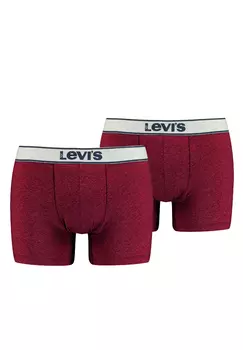 Боксеры Levis Boxershorts LEVIS MEN VINTAGE HEATHER BOXER BRIEF 2 шт, красный