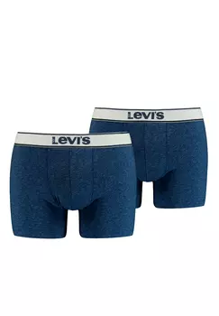 Боксеры Levis Boxershorts LEVIS MEN VINTAGE HEATHER BOXER BRIEF 2 шт, темно-синий