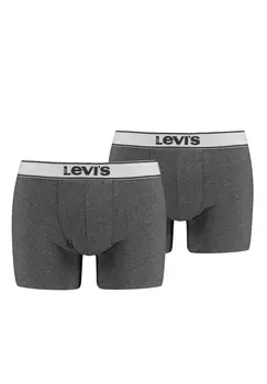 Боксеры Levis Boxershorts LEVIS MEN VINTAGE HEATHER BOXER BRIEF 4 шт, черный