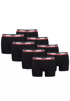 Боксеры Levis Boxershorts MEN SPRTSWR LOGO BOXER BRIEF ORGANIC CO 6 шт, черный