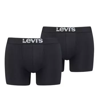 Боксеры Levis BoxershortsLEVIS Men Solid Basic Boxer Brief 2Pin884 - jet black, цвет BoxershortsLEVIS Men Solid Basic Boxer Brief 2Pin884 - jet black