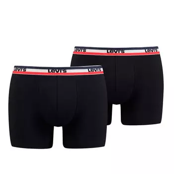 Боксеры Levis BoxershortsLEVIS Men Sprtswr Logo Boxer 2Pin200 - black, цвет BoxershortsLEVIS Men Sprtswr Logo Boxer 2Pin200 - black