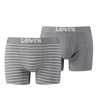 Боксеры Levis BoxershortsVintage Stripe YD Bin758 - middle grey mlange, цвет BoxershortsVintage Stripe YD Bin758 - middle grey mlange