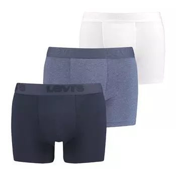 Боксеры Levis Premium Slip 3 шт, синий