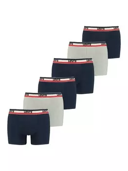 Боксеры Levis short 6er Pack, цвет marine/grau