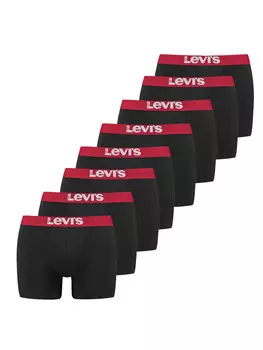 Боксеры Levis short 8er Pack, цвет schwarz/rot