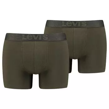 Боксеры Levis Vintage Heather Cotton Slip 2 шт, зеленый