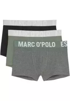 Боксеры Marc O'Polo "Essentails" с эластичным поясом с логотипом, цвет White/Grey/Green