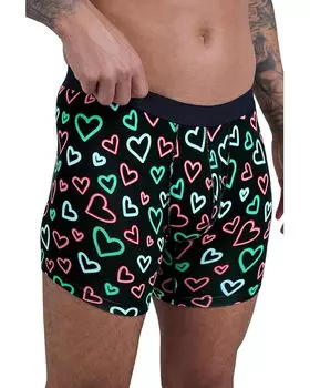 Боксеры MeUndies Boxer Brief, цвет Electric Hearts