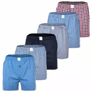 Боксеры MG-1 Web-Boxershorts 6 шт, цвет Rot/Blau/Marine