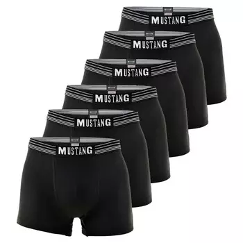 Боксеры Mustang Boxershort 6 шт, черный