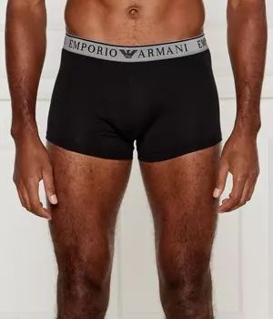 Боксеры мужские Emporio Armani хлопковые 2 шт, черный