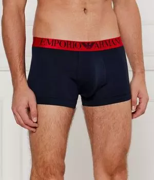 Боксеры мужские Emporio Armani с логотипом, синий/красный