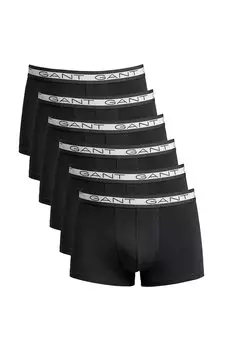 Боксеры на тело - 6 пар Gant, черный