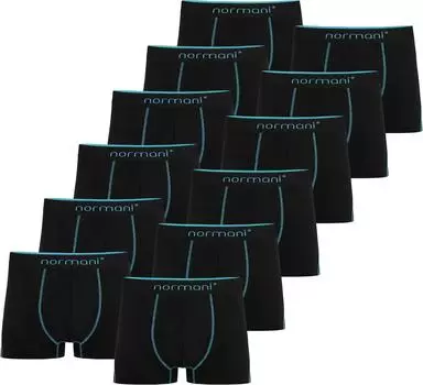 Боксеры normani 12 x Herren Baumwoll-Boxershorts, бирюзовый