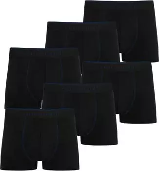 Боксеры normani 6 Herren Baumwoll-Boxershorts, темно-синий