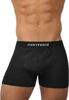 Боксеры normani 6 Stck Retro Boxershorts aus Baumwolle, цвет Basic Black