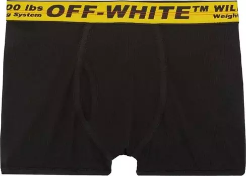 Боксеры Off-White Classic 3-Pack Industrial Boxers 'Black/Yellow', черный
