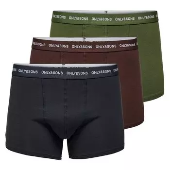 Боксеры Only & Sons Kasper 3 шт, разноцветный