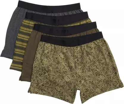 Боксеры PACT Knit Boxers 4-Pack, цвет Arctic Geo