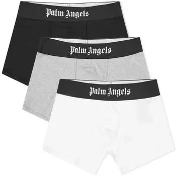 Боксеры Palm Angels Logo Trunk - 3 Pack, цвет Multi