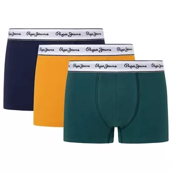 Боксеры Pepe Jeans Boxershort 3 шт, цвет Dunkelgrn/Gelb/Dunkelblau