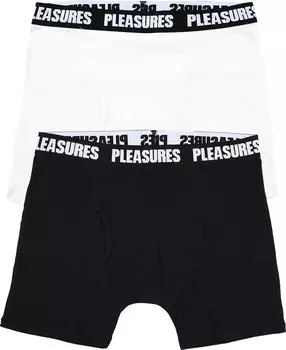 Боксеры Pleasures Boxer Brief (2 Pack) 'Black/White', черный
