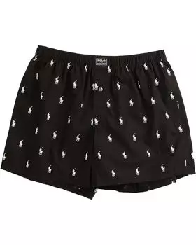 Боксеры Polo Ralph Lauren All Over Pony Player Woven, черный
