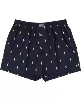Боксеры Polo Ralph Lauren All Over Pony Player Woven, темно-синий