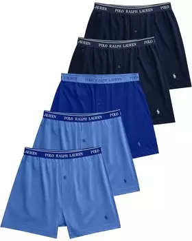 Боксеры Polo Ralph Lauren Classic Fit Cotton Knit, цвет 2 Cruise Navy/Rugby Royal/2 Aerial Blue