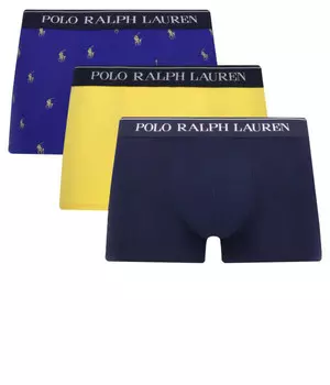Боксеры Polo Ralph Lauren хлопковые с логотипом, желтый/синий
