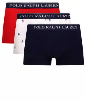 Боксеры Polo Ralph Lauren с логотипом 3 шт, красный