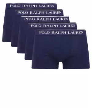Боксеры Polo Ralph Lauren с логотипом 5 шт, синий