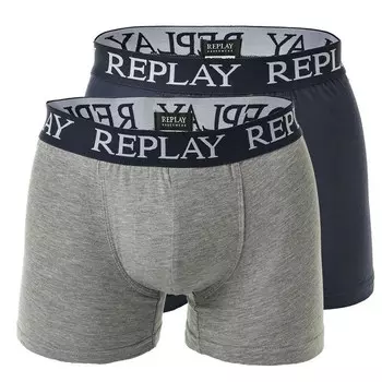 Боксеры Replay, темно-синий/пятнистый серый