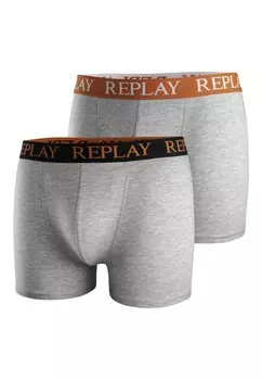 Боксеры Replay Trunks 2 шт, серый