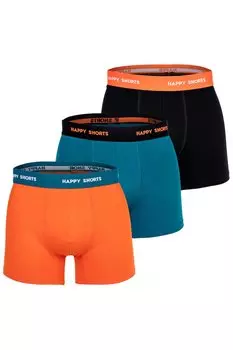 Боксеры Ретро - 3 пары Happy Shorts, черный