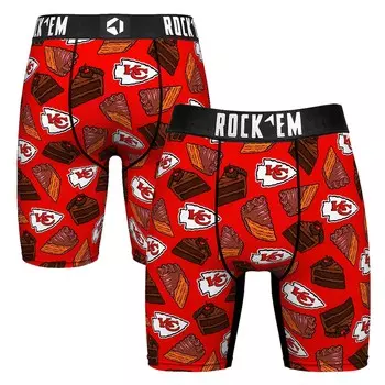 Боксеры Rock Em Socks Kansas City Chiefs, красный