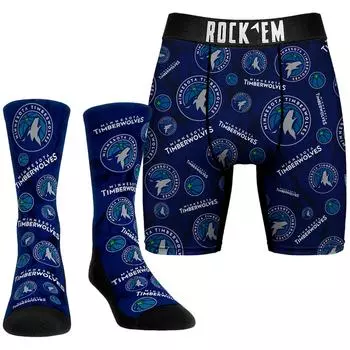 Боксеры Rock Em Socks Minnesota Timberwolves, нави